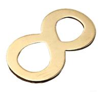 For Comgooldool - Número de puerta de metal magnético dorado sin taladro, placa de hierro fuerte adherencia, acabado elegante, minimalista, 6,7 cm, hogar, hotel, oficina, restaurante (I)