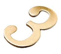For Comgooldool - Número de puerta de metal magnético dorado sin taladro, placa de hierro, fuerte adherencia, acabado elegante, minimalista, 6,7 cm, hogar, hotel, oficina, restaurante (D)