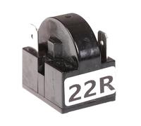 For Compresor 4,7 Ohmios, 15,22,33 Metal Negro Plástico PTC 2/3/4 Pines Relé De Arranque Arrancador De Refrigerador(3P 22R)