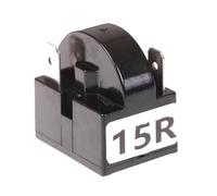 For Compresor 4,7 Ohmios, 15,22,33 Metal Negro Plástico PTC 2/3/4 Pines Relé De Arranque Arrancador De Refrigerador(3P 15R)