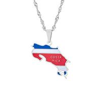 For Costa Rica Stainless Steel Pendant Necklaces Jewelry Gold Color Items for Bridal Women Man Party Gifts Earrings Sets Round Ball Jewelry (Model 2)