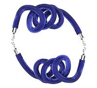 for Crowd Control Barriers at The Exit and Entrance,A Set of Two Velvet Ropes, Hanging Stanchion Rope, 100cm/120cm/150cm(Blue,180cm(70.9inch))