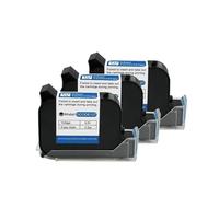 For D-CDE127, Impresora de inyección de Tinta térmica portátil Original de 12,7mm, Cartucho de Tinta solvente de Secado rápido, Negro sin cifrar(3PCS)