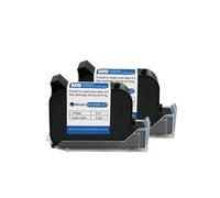 For D-CDE127, Impresora de inyección de Tinta térmica portátil Original de 12,7mm, Cartucho de Tinta solvente de Secado rápido, Negro sin cifrar(2PCS)