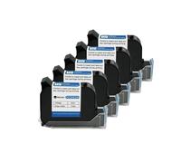 For D-CDE254, Impresora de inyección de Tinta térmica portátil Original de 25,4mm, Cartucho de Tinta solvente de Secado rápido, Negro sin cifrar(5PCS)