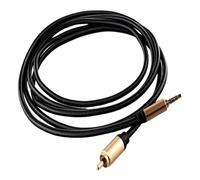 For de audio coaxial digital for SPDIF for RCA a 3,5 mm for amplificador de barra de sonido HDTV Conectores chapados en oro trenzados de nailon de 2 m Carcasa de aleación de zinc y cobre puro