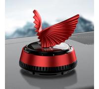 For Eagle Design - Difusor de aroma para coches, respetuoso con el medio ambiente, con energía solar, purificador de aire con fragancia natural (rojo)