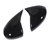 for For A6 C8 S6 RS6 A7 A8 2019-2025 Car Rearview Mirror Covers, Pair Side Door Wing Mirror Compatible Paste ABS Plastic Car Side Window(Black)