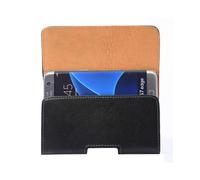 For Galaxy S7 Edge / G935 & S6 Edge / G925 Lambskin Texture Vertical Flip Leather Case of Waist Bag with Rotatable Back Splint (Black)