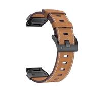 For Garmin Fenix8/7X/7pro 6/5/965 Correa de cuero de apertura rápida 22 26MM Reemplace la correa del reloj(Dark Brown,22mm(Fenix8 47mm))