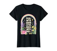 For God So Loved The World FGSLTWTHGOB Jardín Caracol Arco Iris Camiseta