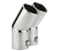 For Golf 4 Car Exhaust Tail Pipe Dual Pipes Stainless Steel Exhaust Tailpipes Muffler Tips