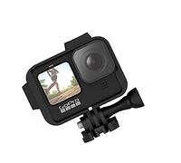 For Gopro Hero9 / 10 Sports Camera Case Protective Housing GoPro Hero9 / 10 Accessory Camera Accessories Protective Frame Anti-Fall Bezel Protective Cases (Gopro Hero9 / 10, Black) GP500