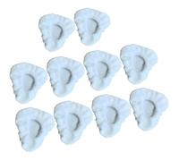 For gorros de microfibra reutilizables de triángulo pequeño para Dupray, paquete de 5/10 for limpiadores a vapor, almohadillas de limpieza múltiples, lavables a máquina for Awasky(10 PACK)