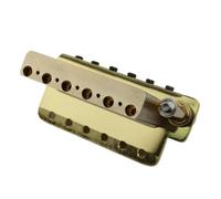 For Gu-yker for Chr-ome guitarra negra dorada puente trémolo espaciado entre cuerdas 10,8 MM con sillín de sistema trémolo y bloque de latón(GD)
