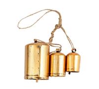 For Hanging Harmony Giant Cowbell Set of 3 Rustic Alloy Wind Chimes Outdoor Indoor Decor for Home Garden Patio Feng Shui Protection Gift
