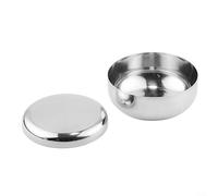 for HPLIVE - Cuenco de arroz coreano de acero inoxidable con tapa, plato cálido de Corea para cuenco tradicional con tapa para mantener el arroz o la sopa caliente, 8,5 cm