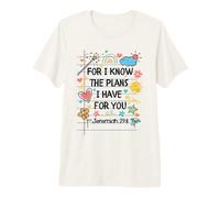 For I Know The Plans I Have For You Christian Back To School Camiseta Premium