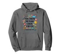For I Know The Plans I Have For You Christian Back To School Sudadera con Capucha