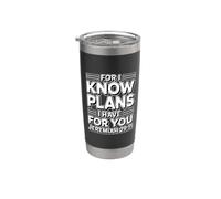 For I Know The Plans I Have For You Vaso térmico de acero inoxidable de doble pared