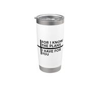 For I Know The Plans I Have For You Vaso térmico de acero inoxidable de doble pared