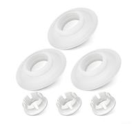 For Ideal Standard Sv01967 - Anillos de sellado de silicona para válvula de drenaje de inodoro, junta de larga duración para evitar fugas, piezas de repuesto fáciles de instalar, blanco o negro