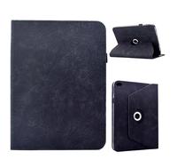 For iPad air/air2 9.7 2017/2018 9.7 Inch 6th/5th Generation 2018 2017 Case Slim PU Leather Stand Folding Folio Cover 360 Degree Rotating Stand Leather Cover Protective Shell and Pocket(Svart)