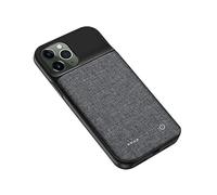 For iPhone 11 Pro 5.8 inch Oxford Cloth Portable Battery Pack 6800mAh Rechargeable Charger Case Back