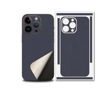 For iPhone 17 Pro MAX Skin Wrap - Premium 3M Metallic Film, Bare Metal Feel, Primary Color Fusion Look for Minimalist Style Lovers (Dark Blue,17)