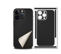 For iPhone 17 Pro MAX Skin Wrap - Premium 3M Metallic Film, Bare Metal Feel, Primary Color Fusion Look for Minimalist Style Lovers (Black,17)