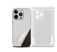 For iPhone 17 Pro MAX Skin Wrap - Premium 3M Metallic Film, Bare Metal Feel, Primary Color Fusion Look for Minimalist Style Lovers (White,14pro)