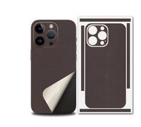 For iPhone 17 Pro MAX Skin Wrap - Premium 3M Metallic Film, Bare Metal Feel, Primary Color Fusion Look for Minimalist Style Lovers (Brown,15pro)
