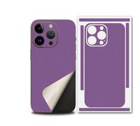 For iPhone 17 Pro MAX Skin Wrap - Premium 3M Metallic Film, Bare Metal Feel, Primary Color Fusion Look for Minimalist Style Lovers (Purple,14 Plus)