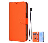 for iPhone 17 Pro MAX Wallet Case for Women, PU Leather Folio Flip Kickstand Protective Shockproof Cover for Apple 17 Pro MAX Phone Case (for 17pro,Orange)