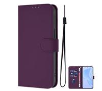 for iPhone 17 Pro MAX Wallet Case for Women, PU Leather Folio Flip Kickstand Protective Shockproof Cover for Apple 17 Pro MAX Phone Case (for 17 Air,Dark Purple)