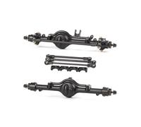 For Juego de Eje Recto de Aluminio CNC 1/10 con Resorte de Hoja/Kit de Montaje de Enlace for RC4WD Gelande II TF2 Tamiya Bruiser BRX01(Axle Assembly Set)