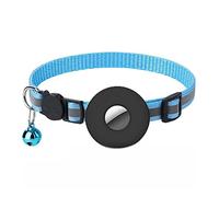 For la cubierta protectora Nylon Pet Cat Bell Ring Collar for localizador GPS Anti-lost Location Tracker Device Cover(Blauw)