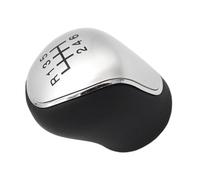 For Leather 56 Speed MT Gear Shift Knob For Ford for Focus Mk2 Mk3 for Galaxy for Mondeo Mk4 for Transit for Connect for Tourneo for Custom for Kuga for C-max for S-max(6 Speed Silver)
