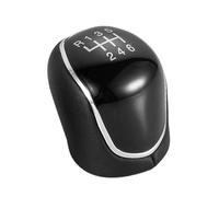 For Leather 56 Speed MT Gear Shift Knob For Ford for Focus Mk2 Mk3 for Galaxy for Mondeo Mk4 for Transit for Connect for Tourneo for Custom for Kuga for C-max for S-max(6 Speed Black)