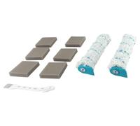 For Leifheit, Regulus, Aqua y PowerVac: Juego de accesorios con 2 rodillos de cepillo de microfibra y 6 esponjas de limpieza for un rendimiento de limpieza superior.