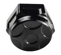 FOR LIGHT BEE - Placa superior de tornillo de motocicleta mecanizado CNC, aleación de aluminio, cubierta decorativa para amplia compatibilidad de motocicletas (negro)