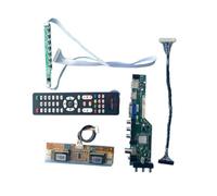 For M170EU01 M170EN04 M170EN05 M170EN06 Kit De Placa Controladora 4CCFL LVDS-30Pin Matrix USB + HDMI + VGA + AV + IR 1280 * 1024 Accesorios Digitales De Señal DVB(For M170EN05 V.8)
