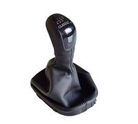 For Mercedes-Benz, Clase C W203 S203 Perilla de palanca de cambios de automóvil 5 6 velocidades Palanca Perilla Palanca de cambios Cubierta de bota Gaitor de cuero Perilla De Cambio De Marchas,(6 Spee