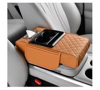 for Most Car Models Multifunctional PU Leather Car Armrest Box Mat - Multifunctional Car Armrest Cushion, Universal Style Memory Cotton Car Armrest Box Pad, 5-in-1 Car Center Console Cover