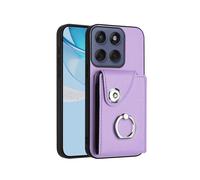 (For Motorola Edge 60 Fusion / Edge 60, Purple) Organ Card Bag Ring Holder Phone Case