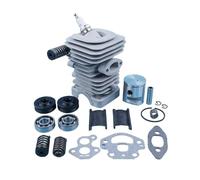 For motosierras HuS 240, 240E, 235E, 235, 236 y 236E, juego de resortes de soporte de amortiguador AV, kit de junta de sello de cojinete de cigüeñal de pistón de cilindro de 39 mm