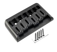 For Mus-iclily Pro Espaciado entre cuerdas de 52,5 mm Sillín de estilo moderno Puente fijo rígido Puente sin trémolo for guitarra eléctrica estilo ST for TL(Schwarz)
