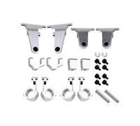 For MX5 NXS RC Car Metal Steering Cup Upper Lower Swing Arm Set Shock Tower Bracket Body Post Upgrade Parts Silver