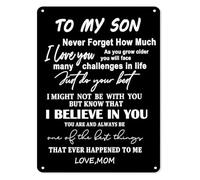 For My Amazing Son Vintage Metal Sign Thoughtful Gift From Mom Inspirational Quote Wall Decor For Bedroom Or Study Room 8 x 12 inch