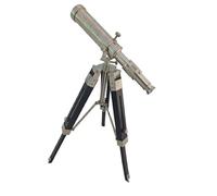 FOR MY SON Telescopio Griffith Astro de latón antiguo de un solo barril con soporte de trípode de madera | Telescopio náutico de inspiración vintage para observar las estrellas, regalo para niños y